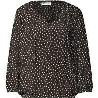 STREET ONE Blusenshirt Printed tunic blouse w string 27874 black coffee