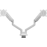 Solid Universal-Doppelmonitorarm DM 4220, Monitorhalterung weiß, für 33 - 89cm (13" - 35") Monitore