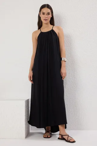 Gerades, locker fallendes Maxikleid für Damen, lässig/leger für den Alltag