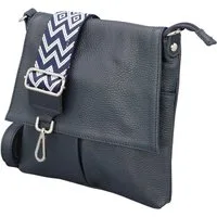 Adel Bags Schultertasche ELLA Umhängetasche für Damen mit 2 Riemen, echtes Leder, hergestellt in Italien