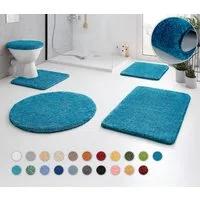 Kleine Wolke Badematte RELAX, Badvorleger, Badezimmer Teppich, Höhe 30 mm, rutschhemmend beschichtet, fußbodenheizungsgeeignet, Polyacryl, WC-Deckelbezug, WC-Deckelbezug, Badteppich, meliert, rechteckig, rund & als Set erhältlich