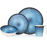 Moritz Geschirr-Set Camping Geschirr Deep Ocean 4-teilig