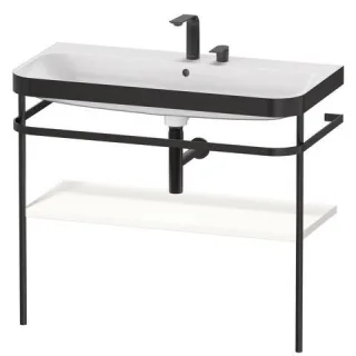 Duravit Happy D.2 Plus c-bonded Set mit Metallkonsole Weiß Supermatt 975x490x850 mm - HP4738E8484 HP4738E8484