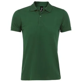 SOLS Mens Perfect Pique Kurzarm-Poloshirt (flaschengrün)