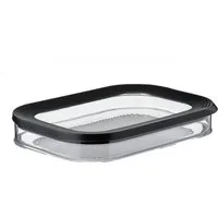 Mepal Vorratsdose Aufschnittbox für Kühlschrank 550 ml, Nordic Black, Kunststoff, Geeignet zur Aufbewahrung von Fleischprodukten, mit Deckel