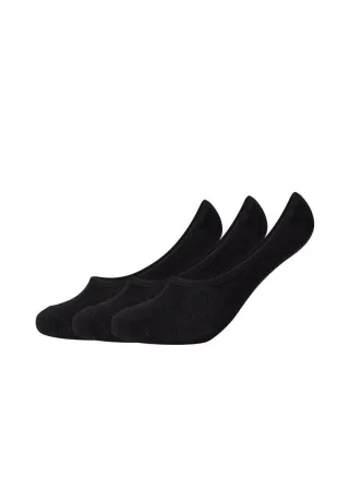 s.Oliver Red Label - Füßlinge (3 Paar - Unisex) schwarz - Gr. - 38
