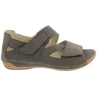 Waldläufer Waldläufer Sandalette Heliett 342025-191-088, Nubukleder, Grau, Fußbet Sandale