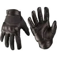 Mil-Tec Schnittschutzhandschuhe Mil-Tec Tactical Handschuhe Leder/Aramid, schwarz