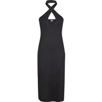 URBAN CLASSICS Shirtkleid Urban Classics Ladies Crossed Neckholder Dress (1-tlg)