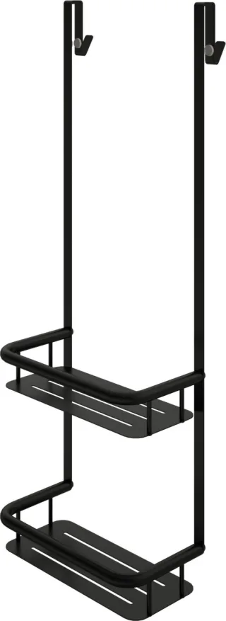 Neuesbad Serie 600 Duschkabine Regal, Schwarz NB1DEADIN54K1