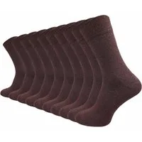 GAWILO Businesssocken für Damen & Herren aus hochwertiger Baumwolle ohne drückende Naht (10 Paar) Socken für den anspruchsvollen Alltag in schwarz, grau, blau und braun