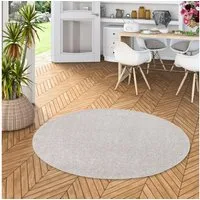 Snapstyle Hochflor-Teppich Hochflor Velours Teppich Cottage Rund, Rund, Höhe: 22 mm