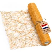 DecoHomeTextil Heimtextilmanufaktur Tischläufer Deco Netz Tischband Dekoration Dekor Breite 30cm Farbe+Länge wählbar
