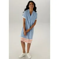 Aniston SELECTED Blusenkleid mit farbharmonischen Ornamenten-Musterung