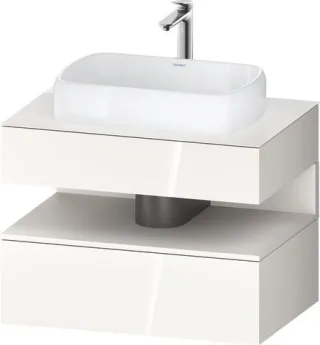 Duravit Qatego Konsolenwaschtischunterbau wandhängend Weiß Hochglanz 800x550x600 mm - QA473008422001 QA4730084220010