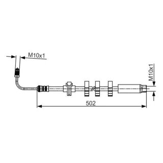Bosch Bremsschlauch vorne links Peugeot 406
