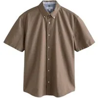 Next Kurzarmhemd Kurzärmeliges Regular Fit Oxford-Hemd (1-tlg)
