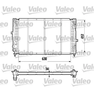 Valeo Motork?hler Audi A4 A6 Skoda Superb VW Passat 731755