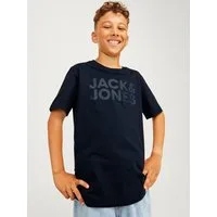 Jack & Jones Junior Rundhalsshirt JJECORP stylisch, atmungsaktiv, pflegeleicht bedruckt, casual, regular fit, Jersey, Rundhals