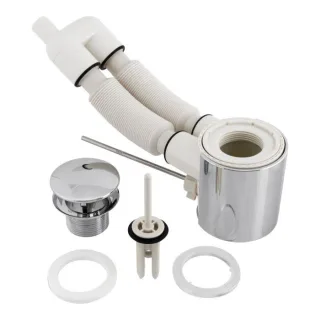 Ideal Standard Ablaufgarnitur SIMPLYU, N8326AA mit Ül. Ideal Flow, Chrom