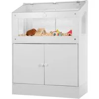 GarveeMore Kleintierkäfig Hamster Käfig Kleiner Tierkäfig mit Lagerschrank