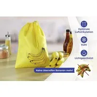 Westfalia Werkzeug Frischhaltebeutel Frischhalte Beutel für Bananen und Obst - waschbar mit zugband, waschbar, schützt Ihr Obst