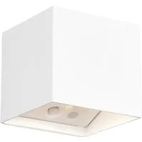Reality Leuchten LED Wandleuchte, Bewegungsmelder, LED fest integriert, Warmweiß, Akku ohne Strom-Anschluss kabel-los innen mit Bewegungsmelder, H: 10cm