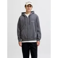 Jack & Jones Kapuzensweatshirt JORNORREBRO EMB SWEAT ZIP HOOD NOOS mit Stickerei