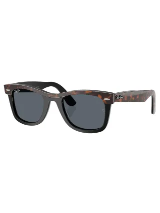 Ray-Ban Wayfarer Quadratische Sonnenbrille, Braun