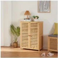 en.casa Schuhschrank »Klamp« Schuhschrank aus Bambus