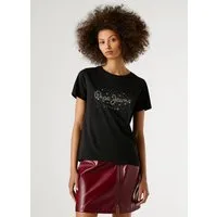 Pepe Jeans T-Shirt BRADY mit Rundhals, Nietenapplikation