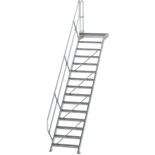 Munk Treppe mit Plattform 45° Stufenbreite 800 mm - 600455