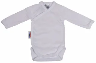 Baby Plus Schröders Wickelbody 1/1 Arm weiß 74/80