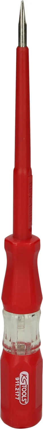 KS Tools Spannungsprüfer mit Schutzisolierung 100-500 V, 180mm - 911.2177