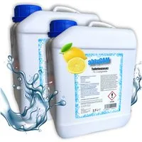 BlueCraft Sanitärflüssigkeit 2,5 L für mobile Camping Toiletten Sanitärzusatz Campingtoilettenreiniger (Toilettenzusatz WC Konzentrat Tankzusatz mit Citronenduft, [2-St. Sanitärkonzentrat für Abwassertank Zusatz für Chemietoiletten)