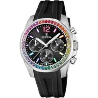 Festina Chronograph Boyfriend Collection F20610/3, Armbanduhr, Quarzuhr, Damenuhr, Stoppfunktion