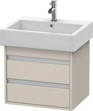 Duravit Ketho Waschtischunterbau wandhängend Taupe Matt 550x440x480 mm - KT663609191 KT663609191