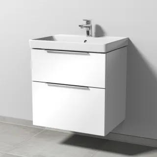 Sanipa 3way Waschtischunterbau zu Villeroy & Boch Avento Waschtisch mit 2 Auszügen, Weiß-Glanz UF62178