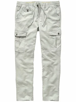 Mey & Edlich Herren Flexible Cargo Grau 52 % Leinen, 48 % Baumwolle