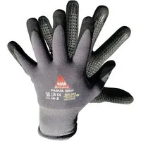 Hase Safety Gloves Arbeitshandschuhe Padua Grip (Packung, 10-St., Montagehandschuh aus Nylon/Nitrilschaum, VPE= 10 Paar, Gr 6-11) Atmungsaktiv, starker Grip
