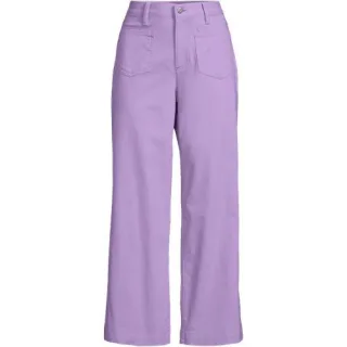 Chino-Culotte für Damen, Damen, size: regular, Lila, Elasthan/Baumwoll-Mischung, by Lands' End