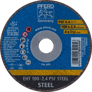 PFERD TOOLS Trennscheibe EHT gerade Universallinie PSF STEEL für Stahl - 61741116