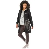 Gio Milano Langjacke G29-9105, mit Kapuze Fashion Emotion Zugband an Taille, Tunnelzug an Kapuze, 2 Eingrifftaschen