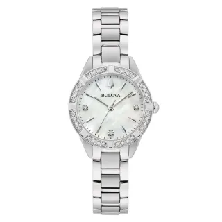 Bulova Sutton Petite Silber Damen Armbanduhr 96R253