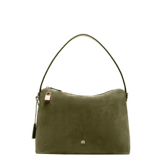 Delia Suede Beuteltasche M