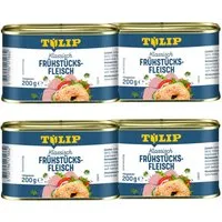 TULIP Wurstkonserve Frühstücksfleisch 200g Original Dänische Delikatesse in Konservendose, 200 g, Frühstücksfleisch