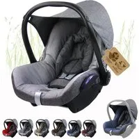 BambiniWelt by Rafael K. Babyschale Ersatzbezug kompatibel mit Maxi Cosi Cabrio Fix Babyschale 6-tlg, ab: 0+, bis: 14 Monate