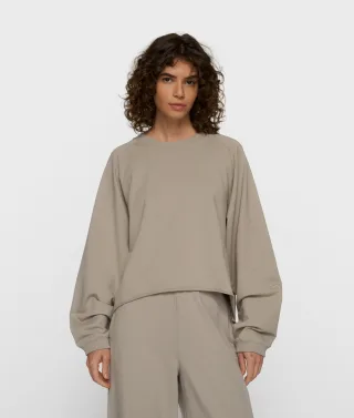 10DAYS - silent chique raglan sweater fog - Gr. - XS