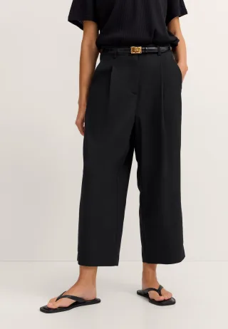 Bugatti Damen Freizeithose Modern Fit mit Bundfalte