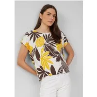 s.Oliver Kurzarmshirt T-Shirt Elastisches T-Shirt aus Viskosestretch im Relaxed Fit